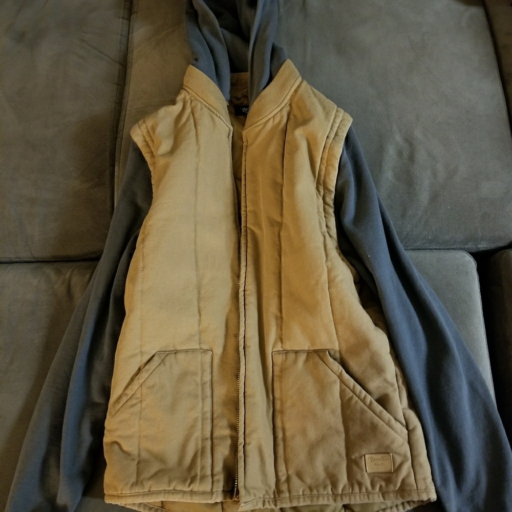 Brixton hooded vest jacket